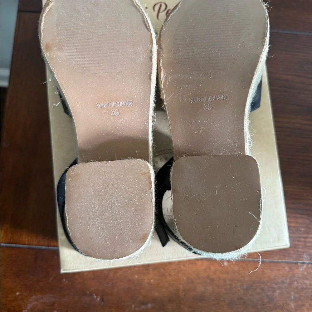 Toni Pons Adriana platform espadrille‎ black sandals New 5
